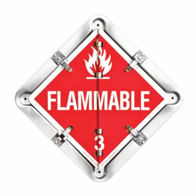 LABELMASTER Vehicle Placard Holder: Full Frame Trailer Flip Placard Holder, 13 1/2 in Wd - Placard Holders