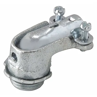 RACO Squeeze Elbow Connector: Iron, 3 in Trade Size - 90° Connectors - Squeeze Style