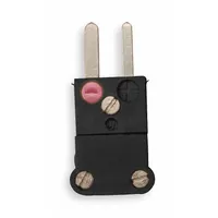TEMPCO Thermocouple Plug: Jack, For Type J Thermocouple Type, Mini Plug, 2 Pins, Flat, Flat (MPN TCAR-1013)