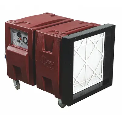 NOVATEK Air Scrubber: Polyethylene, Negative Air Pressure/Particulate Filtration - Heavy-Duty Steel Negative Air Machines