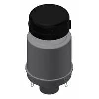 SOLBERG Filter Assembly: 2 micron Rating, 99% Efficiency, 11 in Outside Dia, 20 5/8 in Overall Ht (MPN SM4-234P-400)