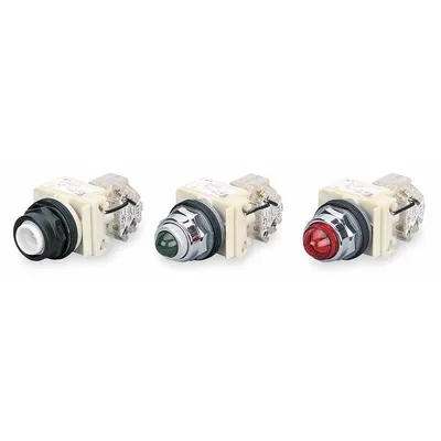 SCHNEIDER Pilot Light: 30 mm Panel Mounting Size, No Lens Included - Incandescent Pilot-Lights without Lenses