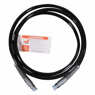 POWER TEAM Hydraulic Hose: 1/4 in ID, NPTF x NPTF, 6 ft Lg, 3/8 in x 3/8 in Fitting Size - Power Team Braid-Reinforced Hose Assemblies