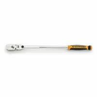 GEARWRENCH Hand Ratchet: Pear, Reversible, 15 1/2 in Overall Lg, Full Polish Chrome, Non-Magnetic (MPN 81321)