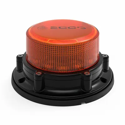 ECCO EB8160A-WWG LED Flashing Beacon, Amber, 10-30V DC, SAE Class 1 - Vehicle Flashing Beacons