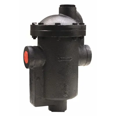 MEPCO Steam Trap: Cast Iron, 2 1/2 in FNPT, 1,800 lb/hr, 40 psi Max., 450°F Max. - Standard Inverted-Bucket Steam Traps
