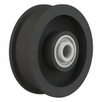 BREWER MACHINE & GEAR Flat Belt Idler Pulley: 41/64 in Bore, 4.5 in OD, Cast Iron, Ball Bearing (MPN P1B)