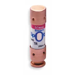 Class RK5 time-delay cylindrical fuse rated 20 A, 250 V AC and 160 V DC. Features visual indication for blown fuse detection. Used for motor and transformer protection in industrial control panels, switchgear, and distribution equipment requiring inrush current tolerance and overload protection.