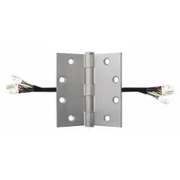 BEST Electrified Hinge: Steel, 4 1/2 in Leaf Ht, 4 1/2 in Leaf Wd (MPN CECB179-12C45X45US26DQUICKCONNECT)