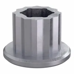 Aluminum protective cap designed for 10 mm box end diameter spanner screws. Features a 7 mm wrench size. Used to cover the box end of spanner screws, protecting the fastener from contamination and damage in hygienic or industrial environments.