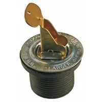End-of-pipe closure blocking plug for 3/4 in pipe. Neoprene plug with stainless steel handle and plate. Used for temporary sealing during pressure testing, maintenance, or system shutdowns