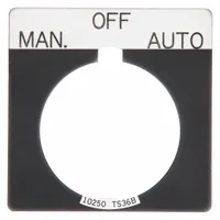 Legend Plate: 30 mm Panel Mounting Size, Square, 1 3/4 in Overall Ht x 1 3/4 in Overall Wd (MPN 10250TS68)