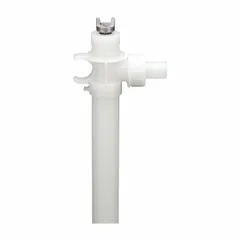 This drum pump tube assembly is constructed from PVDF for chemical resistance. It features a 48-inch maximum suction tube length and a 1-inch inlet size. Suitable for transferring corrosive fluids from drums or containers in industrial fluid handling applications.