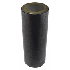 Encased cylindrical alnico magnet with 1 in thickness and 3/8 in outside diameter. Provides a maximum pull force of 1.8 lbf. Suitable for holding, positioning, and retrieving ferrous parts in light-duty industrial maintenance, assembly, and material handling tasks.