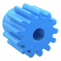 Machined Spur Gear: Module m 2.5, 13 Teeth, 10 mm Bore Dia, Nylon, 20° Pressure Angle, Plain Bore (MPN PS2.5-13)
