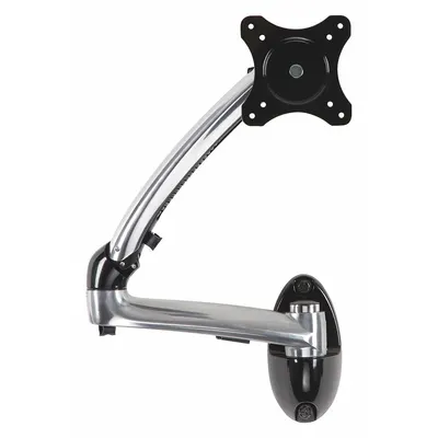 PEERLESS Monitor Arm: Wall, For 29 in Screens, Max. 17.8 lb, Fixed, 180° Swivel - Full Motion Television Mounts