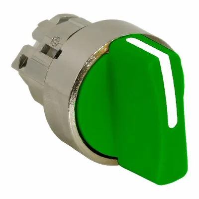 SCHNEIDER Short-Handled Selector Switch: 22 mm Panel Mount Size, 3 Positions - Selector-Switch Operators