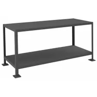DURHAM MFG Work Table: Fixed Ht, Steel, 60 in x 24 in, 2,000 lb Overall Load Capacity, Steel (MPN MT246030-2K295)