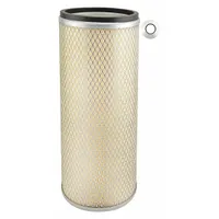 Round/oval engine air filter with axial seal. Inside diameter 5/8 in. Designed for John Deere buses. Used in heavy-duty fleet applications to capture airborne contaminants and protect the engine