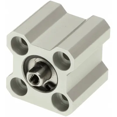 SMC Compact Cylinder: 12 mm Bore Dia, 10 mm Stroke Lg, Non-Magnetic Piston - Single-Acting Compact Air Cylinders