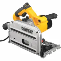 DEWALT Track Saw: 6 1/2 in Blade Dia., 2 1/8 in Max. Cutting Dp @ 0 Deg., 0°to 47° (MPN DWS520K)