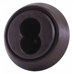 Bronze mortise housing for lock assemblies. Accommodates 6 to 7 pins. Suitable for use in commercial door hardware systems where a mortise core housing is required.