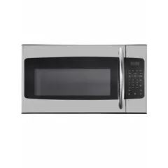 Countertop microwave with 1.6 cu ft oven capacity, 1000 W cooking power, and 10 power levels. Suitable for reheating, defrosting, and cooking in break rooms, offices, and light-duty kitchen settings.