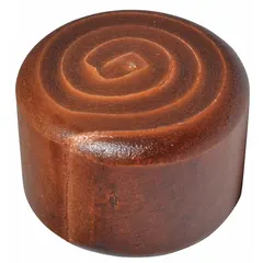 Soft natural rawhide replacement face for clamping-head hammers. 2 3/4 in diameter. Used in assembly, metalworking, and woodworking where a non-marring striking surface is required.