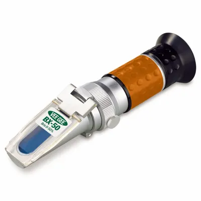 VEE GEE Refractometer: Brix, +/-0.2% Accuracy, Auto, Analog, 6 1/2 in Overall Dp - Analog Handheld Refractometers