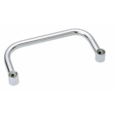 METRO Extended Handle: Super Erecta Shelving, 24 in x 7 in x 1 1/2 in, Chrome - Push Handles for Wire Shelving