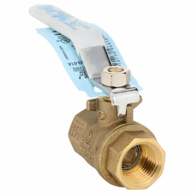 APOLLO Manual Two-Way Ball Valve: 1/2 in, Brass, Straight, FNPT x FNPT - Brass Ball Valves