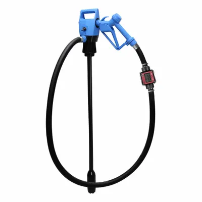 ACTION PUMP Electric Drum Pump: Pump with Hose, Nozzle & Meter, 1/4 hp HP, 115 V AC - Centrifugal Electric Drum Pumps