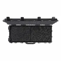 Resettable foam insert for PELICAN 1700 case, measuring 18 3/4 in x 14 1/2 in. Features pluck-and-pull segments for custom compartment layouts. Used to protect and organize sensitive equipment during transport in industrial, field-service, and military applications.