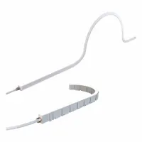 Flexible linear light field connector for side-bend connections in Linaire series installations. Measures 11/20 inch in width and 97/100 inch in height. Used to route lighting around corners or obstacles while maintaining electrical continuity