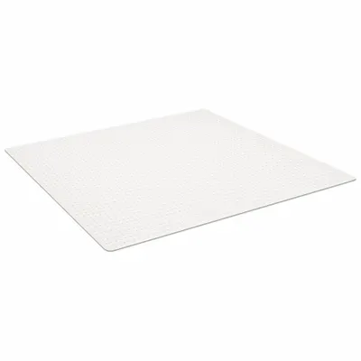 ALECO Chair Mat: Rectangle, 0.13 in Thick, 72 in Overall Lg, 48 in Overall Wd - Medium-Pile Carpet Chair Mats