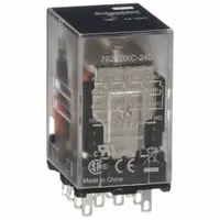 SCHNEIDER General Purpose Relay: Socket Mounted, 6 A Current Rating, 24V DC, 4PDT, 14 Pins/Terminals (MPN 792XDXC-24D)