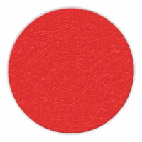 Floor Marking Tape: Circle, Solid, Red, No Legend, 3 in x 3 in, 0.58 mil Tape Thick, INCOM, 25 PK (MPN LM200R)