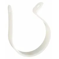 Plastic Clamp: Plastic, For 1 1/2 in Copper Tube, For 1 1/2 in Pipe, For 1 5/8 in Max OD (MPN QH7)