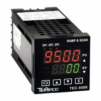 TEMPCO Temperature Controller: TEC-9500, 1/16 DIN Size, Programmable, PID, 90 to 250V AC, Digital (MPN TEC18002)