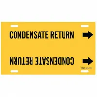 Pipe Marker: Condensate Return, Yellow, Black, Fits 8 to 9 7/8 in Pipe O.D., 1 Pipe Markers (MPN 4037-G)
