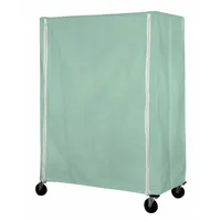 EAGLE GROUP Utility Cart Cover: Green, Nylon, Zipper, 36 in Wd, 63 in Ht, 24 in Dp (MPN CZC-63-2436-S-LG)