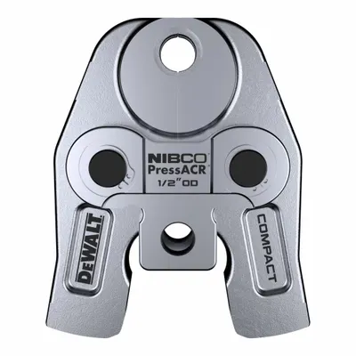 DEWALT Press Jaw: 1/2 in Pipe, NIBCO PressACR Refrigeration Press Fitting System - Jaws for Compact Press Tools