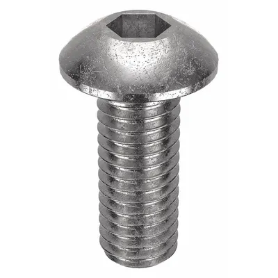 FOREVERBOLT Socket Head Cap Screw: #10-32 Thread Size, 1/2 in Lg, Button, NL-19, Stainless Steel - Button Head Socket Cap Screws