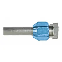 This compression block off is used to seal unused ports on air conditioning compressors during fleet and vehicle maintenance. It prevents leaks and contamination while the compressor is in service or storage