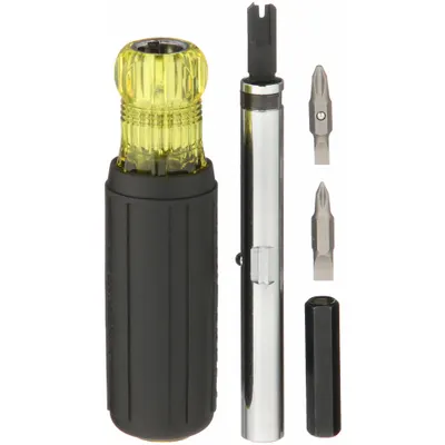 KLEIN TOOLS Punch Down Tool: 8 in 1 Multibit/Combo 66 and 110 Punchdown Blade, 66/110 - Multi-Bit Punchdown Screwdrivers