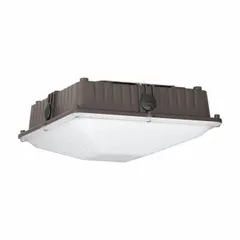Sling Canopy: 3,500 lm_6,000 lm_8,300 lm, 3000K/4000K/5000K, 60 W Fixture Watt, 120 to 277V AC (MPN SGC-F-60-LSCS). Key specifications — attr1173480: Bronze; attr1173469: 3000K.