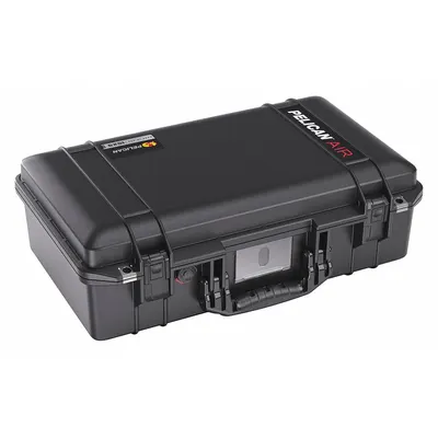 PELICAN 1525AIRNF Lightweight Suitcase-Style Case, No Foam, Black, Stationary - Lightweight Suitcase-Style Cases