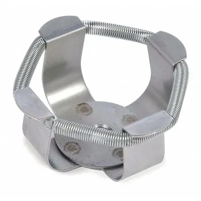 OHAUS Flask Clamp: Flask Clamp, Stainless Steel, Rubber Mat - Lab Shakers, Vortex Mixers, & Rockers Attachments