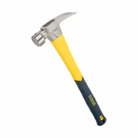 Claw Hammer: Steel, Plain Grip, Fiberglass Handle, 23 oz Head Wt, 17 in Overall Lg, Milled (MPN MRF23LM)