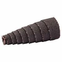 MERIT Cartridge Roll: Tapered, 3/4 in Dia x 1 1/2 in L, 1/8 in Pilot, Aluminum Oxide, 80 Grit, R228 (MPN 08834180886)